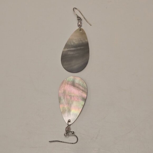 Women's Handmade Mother-of-Pearl Iridescent Teardrop Earrings - SML - NWOT - Picture 7 of 10